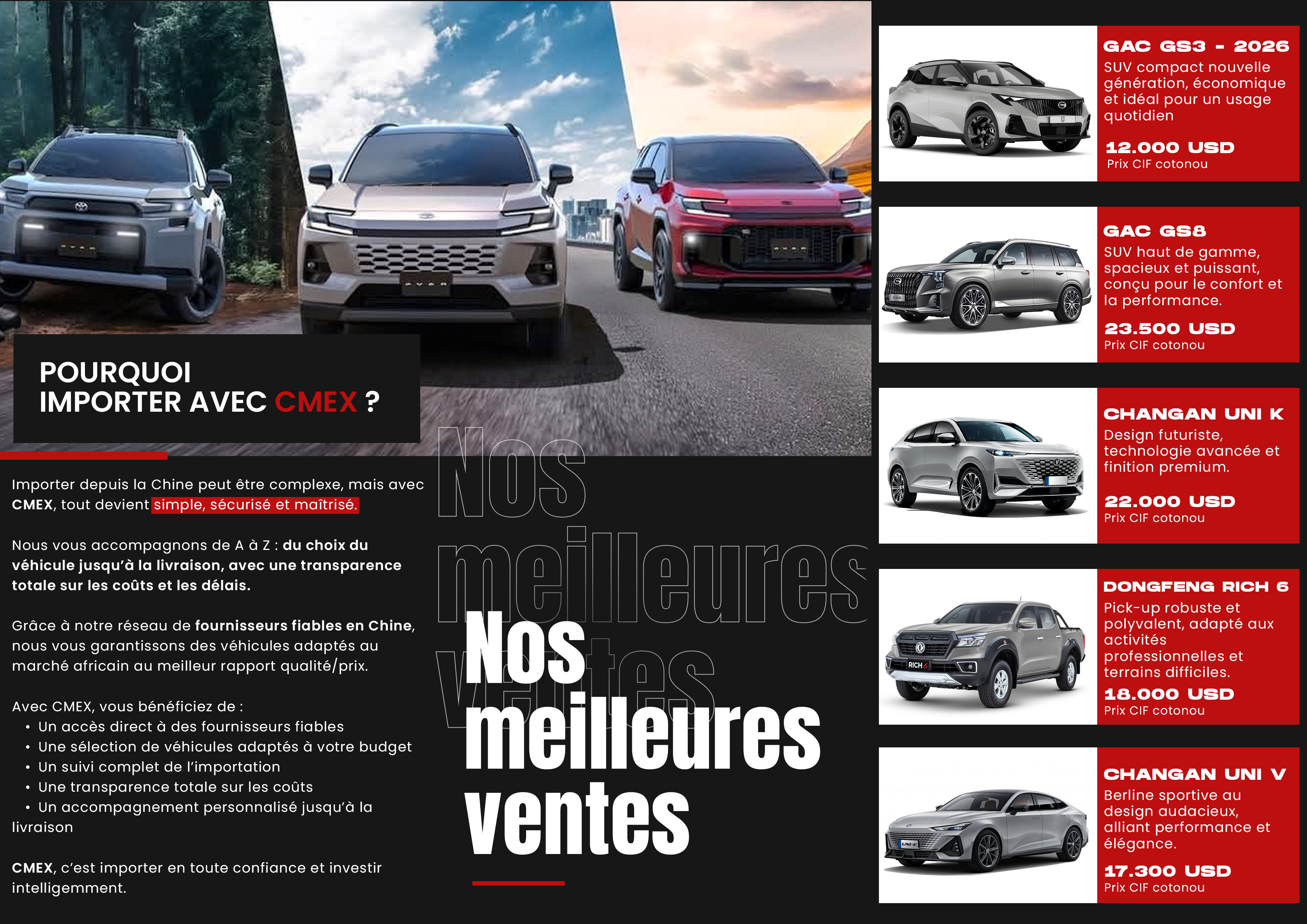 CMEX — transparence et confiance